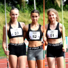 Überzeugender Wettkampf in Witten: Das U16-Trio Sophie Martin, Mathilda Grienitz und Gesa Blesken (v.l.) vom LAZ Soest freute sich über tolle neue Bestleistungen. - Foto: Bottin|M13-Hochspringer Ole Bottin vom LAZ Soest steigerte sich in Witten auf ausgezeichnete 1,49 Meter und schob sich aktuell auf Platz drei der westfälischen Bestenliste. - Foto: Bottin|||