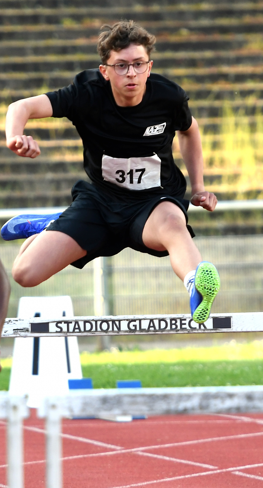 16,83 Sekunden über 110-Meter-Hürden: U18-Sportler Levi Klute. Foto: Bottin