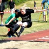 Persönliche Bestleistung und Qualifikation für die Deutschen Meisterschaften: W40-Athletin Dr. Janina Biegel vom LAZ Soest wurde mit 4,48 Metern Weitsprung-Westfalenmeisterin. Foto: Bottin|Zwei Westfalenmeisterinnen vom LAZ Soest: Ines Rustemeyer (rechts) und Dr. Janina Biegel holten sich bei den Titelkämpfen in Wassenberg Gold über 200 Meter und im Weitsprung. Foto: Bottin|Erstmals unter 30 Sekunden: Ines Rustemeyer vom LAZ Soest besiegte die Favoritin und wurde W50-Westfalenmeisterin über 200 Meter. Foto: Bottin|||