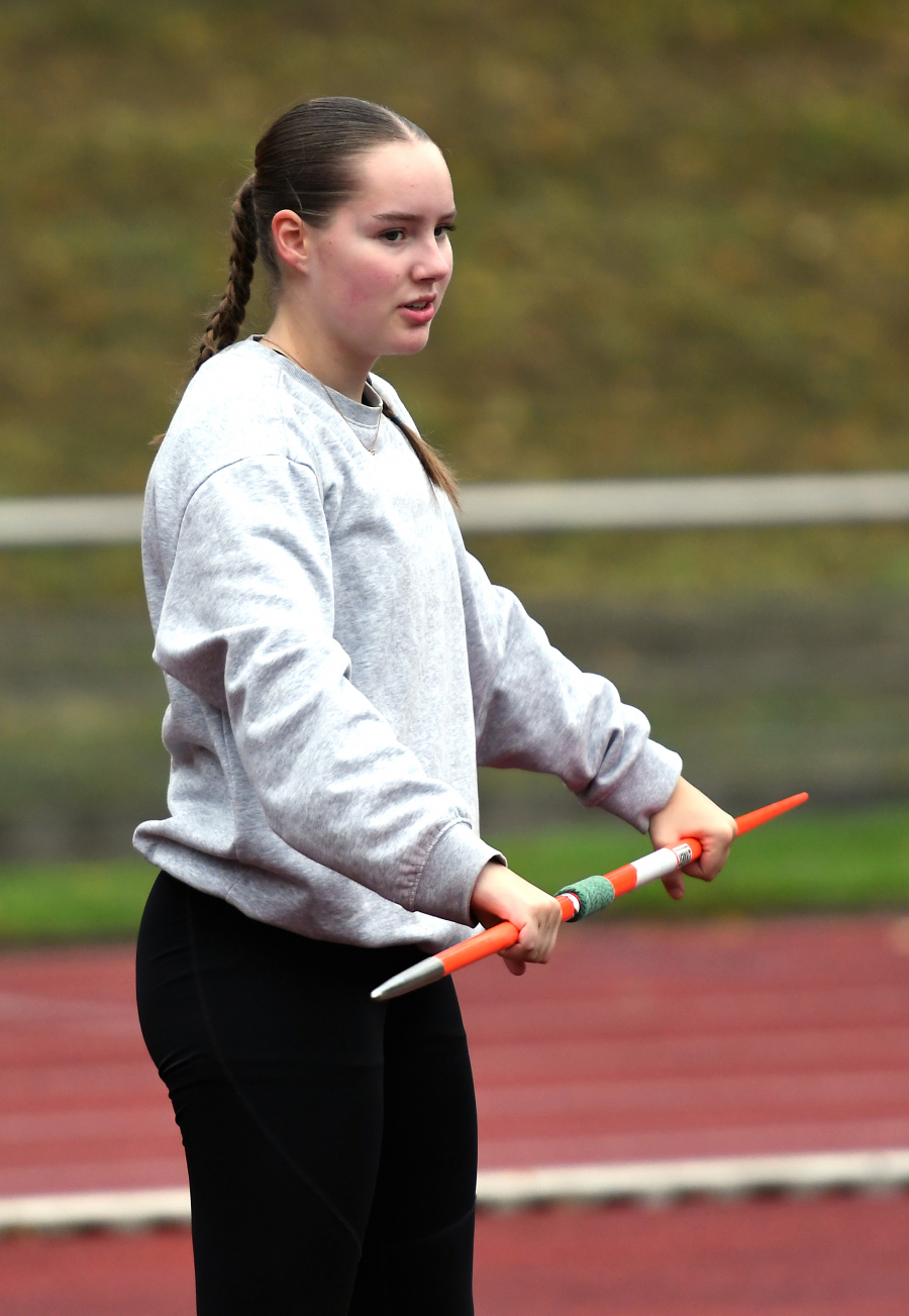 Sophie Martin (U18) verzeichnete mit genau 26,00 Metern eine neue persönliche Bestleistung im Speerwurf. Foto: Bottin Sophie Martin (U18) verzeichnete mit genau 26,00 Metern eine neue persönliche Bestleistung im Speerwurf. Foto: Bottin