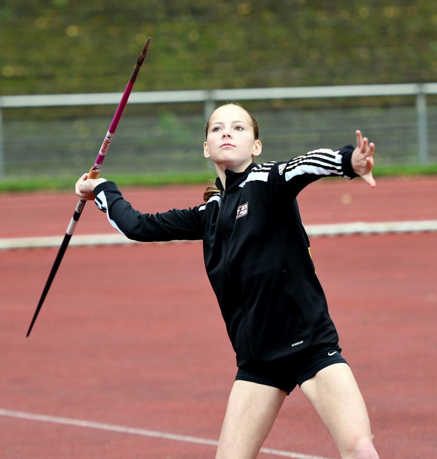 Nia Ferige feierte in Gladbeck Siege im Speer- und Diskuswurf. Foto: Bottin Nia Ferige feierte in Gladbeck Siege im Speer- und Diskuswurf. Foto: Bottin