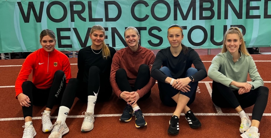 Die deutschen Teilnehmerinnen in Tallin (von links): Marie Dehning, Lara Siemer, Janina Lange, Lucie Kienast und Laura Voß.