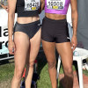 Nach dem Wettkampf in Oordegem traf Laura Voß auf die britische 400-Meter-Hürden-Meisterin Lina Nielsen.|||