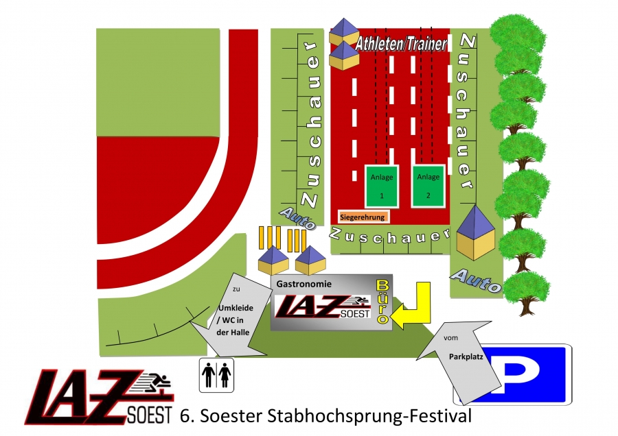 Meldeliste für das Stabhochsprung-Festival am 20. Mai