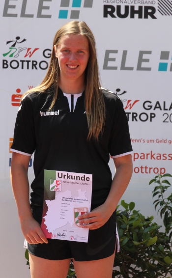 Annika Straub, Drittplatzierte der NRW-Meisterschaft.