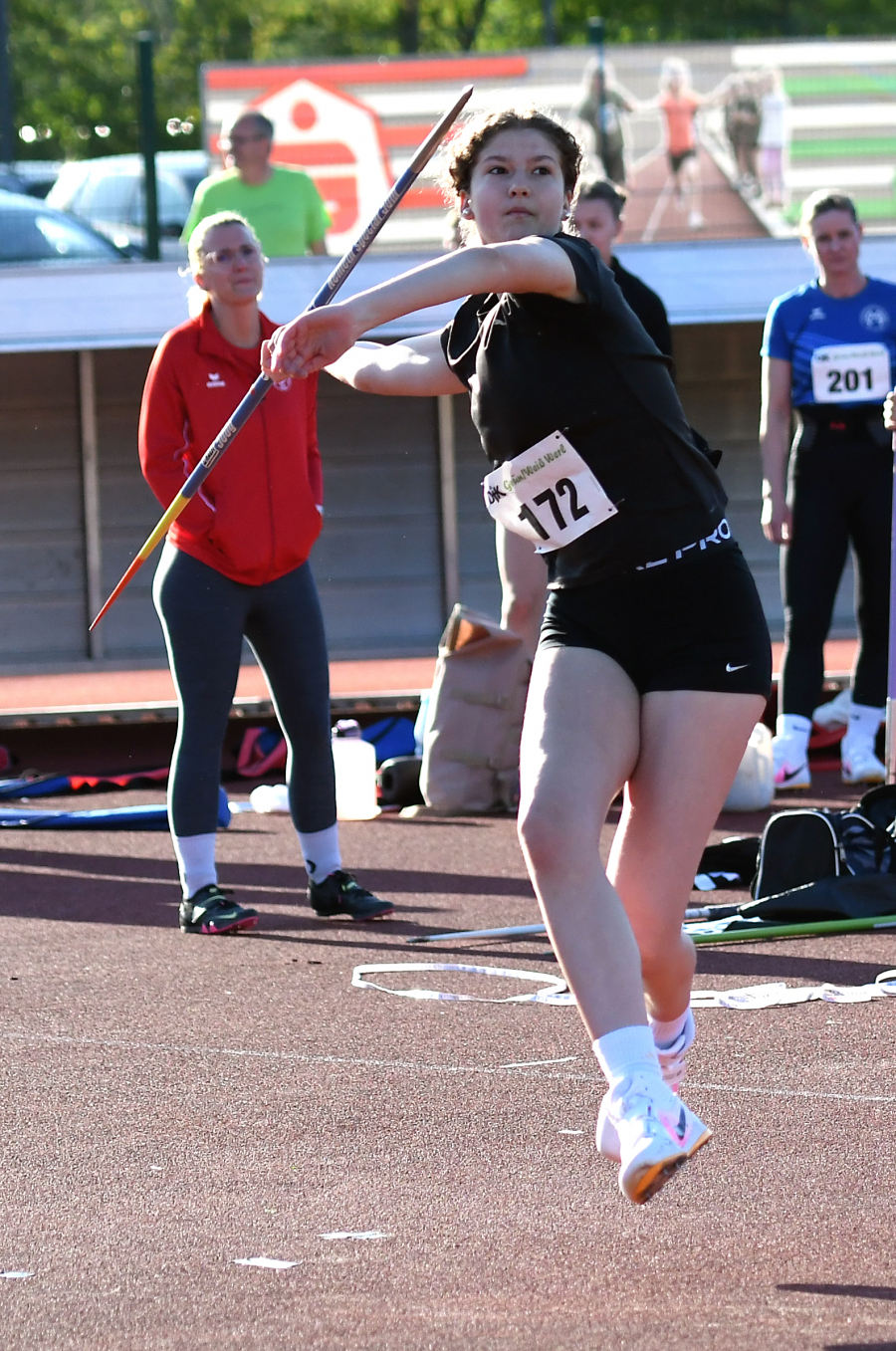 Sieg mit neuer persönlicher Bestleistung: U18-Athletin Gesa Blesken vom LAZ Soest erzielte in Werl 32,81 Meter im Speerwurf und ist aktuell die Nummer zwei in Westfalen. Foto: Bottin Sieg mit neuer persönlicher Bestleistung: U18-Athletin Gesa Blesken vom LAZ Soest erzielte in Werl 32,81 Meter im Speerwurf und ist aktuell die Nummer zwei in Westfalen. Foto: Bottin