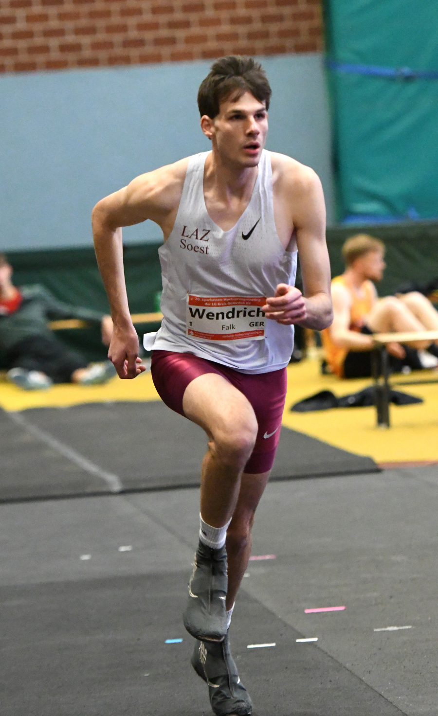 Hochspringer Falk Wendrich beim 20. Sparkassen-Hochsprungmeeting 2025 in Clarholz. Foto: Bottin Hochspringer Falk Wendrich beim 20. Sparkassen-Hochsprungmeeting 2025 in Clarholz. Foto: Bottin