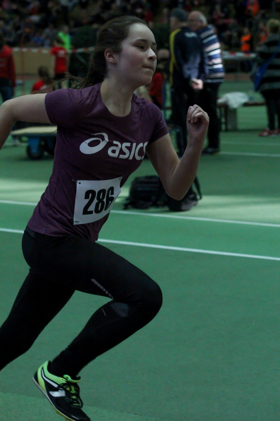 Fiona Schoemaker &uuml;ber 300 Meter.