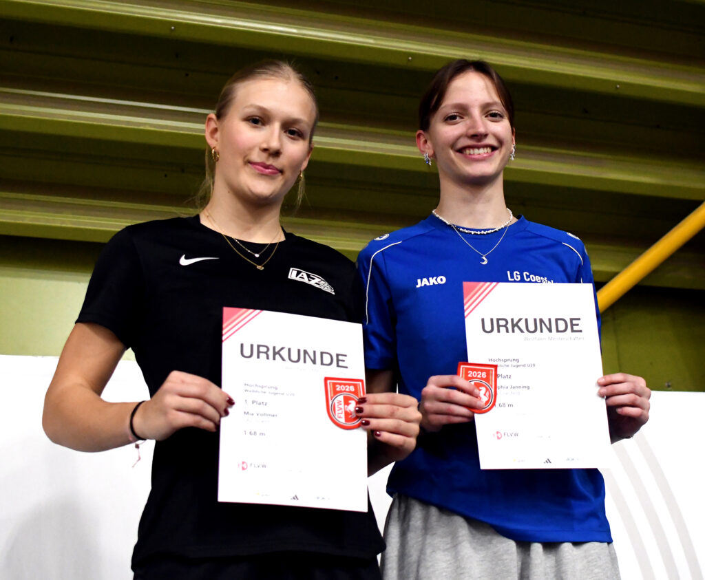 Athletinnen erfolgreich bei Westfälischen Hallenmeisterschaften Teil II und III