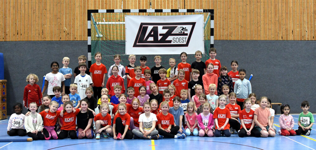 Spielerischer Einstieg in die Leichtathletik beim Indoormeeting