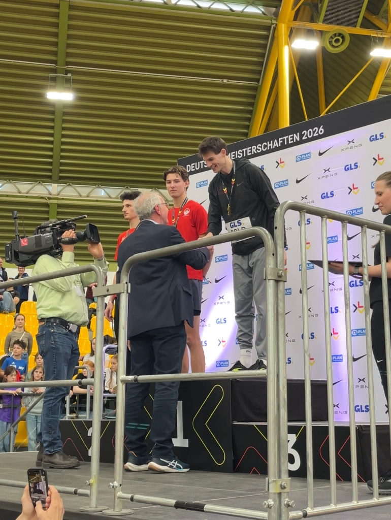 Falk Wendrich wird Deutscher Hallenmeister im Hochsprung