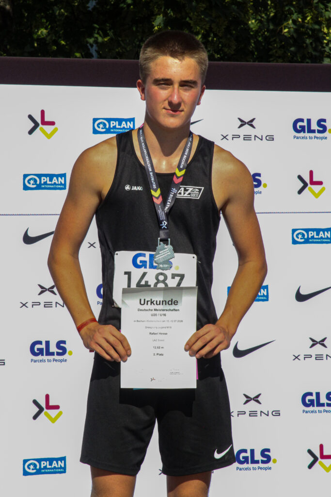 Silber und Bronze für Rafael Hesse bei U16-DM